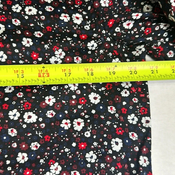 Zara Slim Fit Black Navy Floral Long Sleeve Button Down Men’s Size Large - Picture 10 of 12